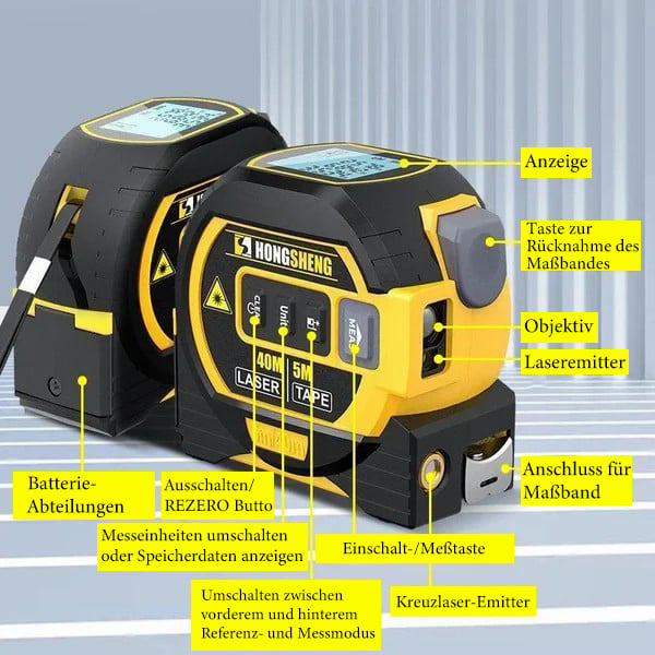 MeasurePro™ | 3-in-1-Laser-Entfernungsmesser