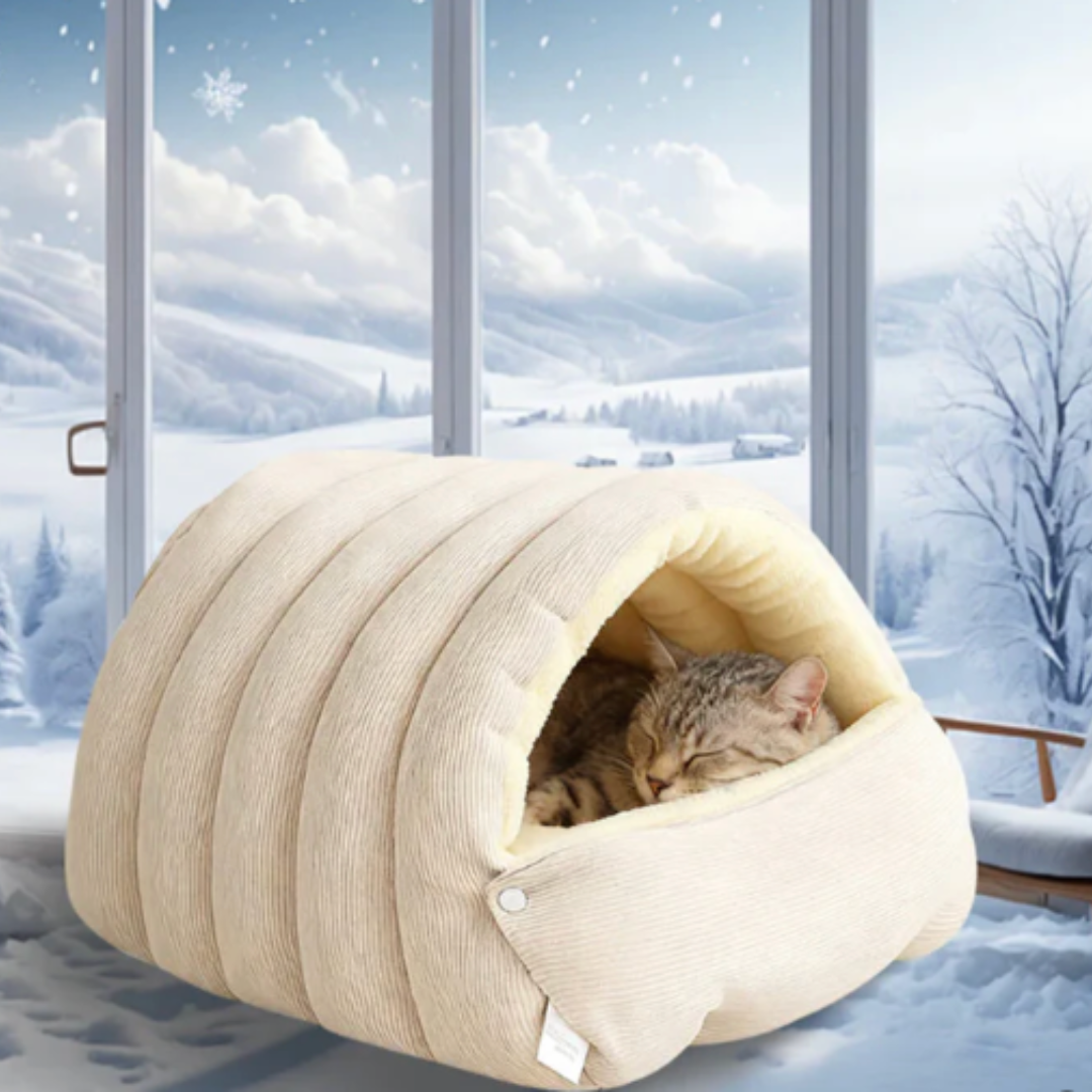 Felltraum™ - Warmes Winter Haustier Schlafhaus