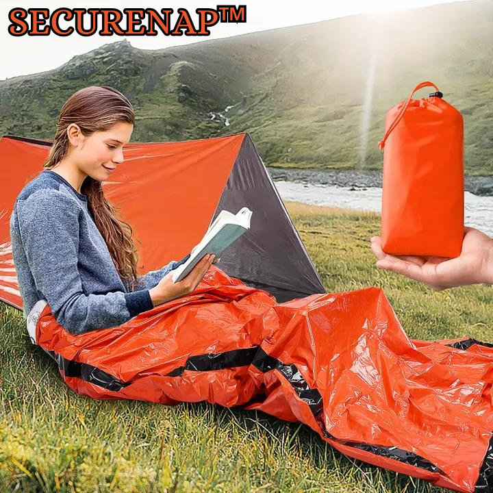 SecureNap™ | Wasserdichter Notfall-Schlafsack (1+1 GRATIS)