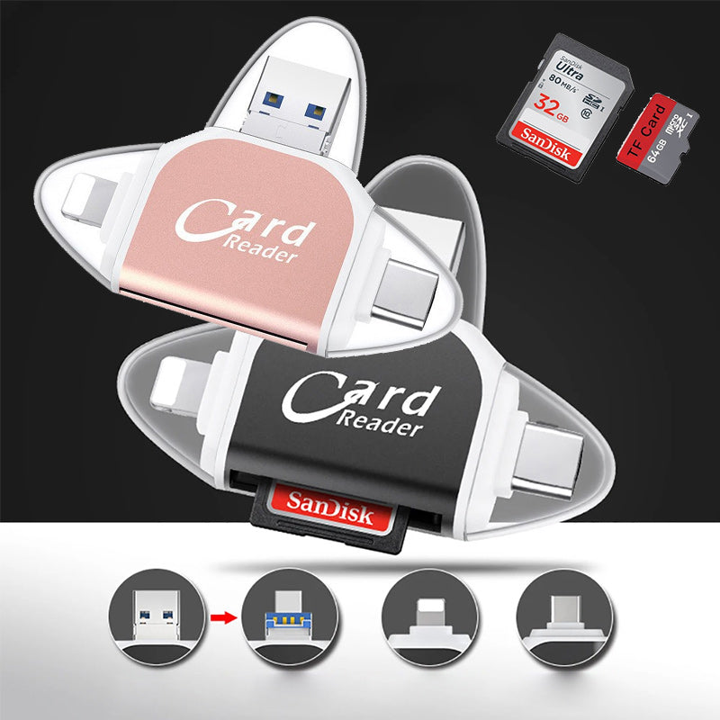 QuadPro™ 4 in 1 universeller SD-TF-Kartenleser