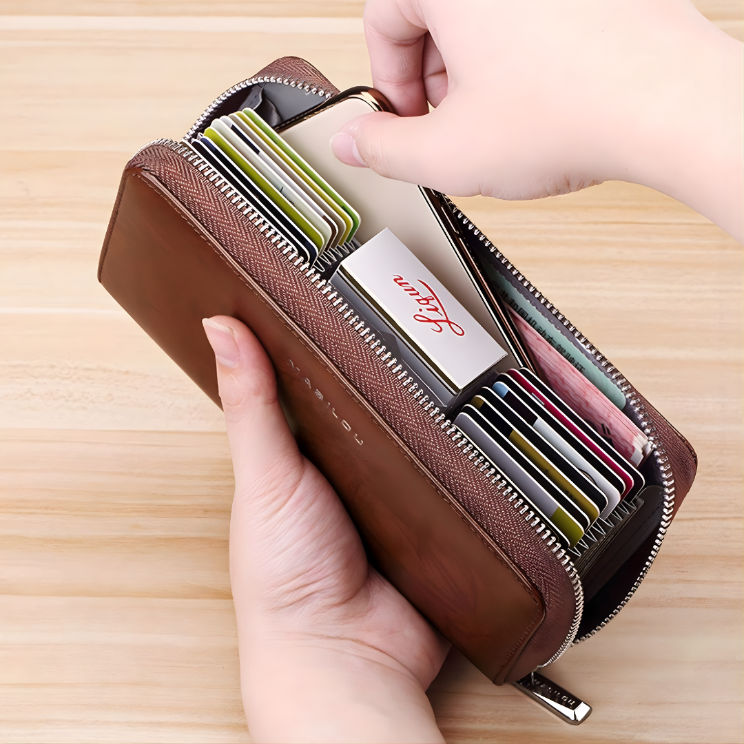 Masilou™ I Multifunktionales Portemonnaie aus Leder