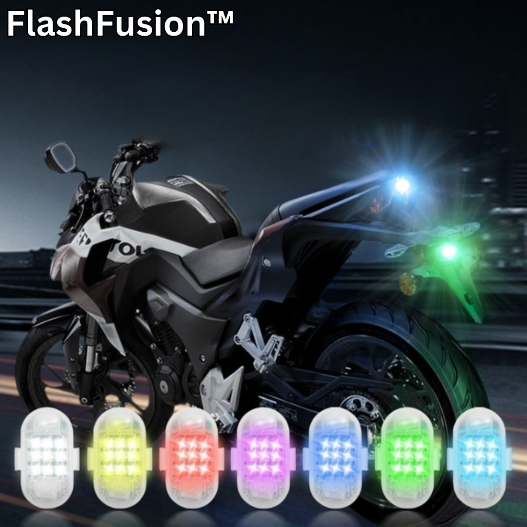 4x Drahtlose LED Blitzlichter Mit Fernbedienung - 8 Farben, USB-ladbar Für Drohnen & Auto