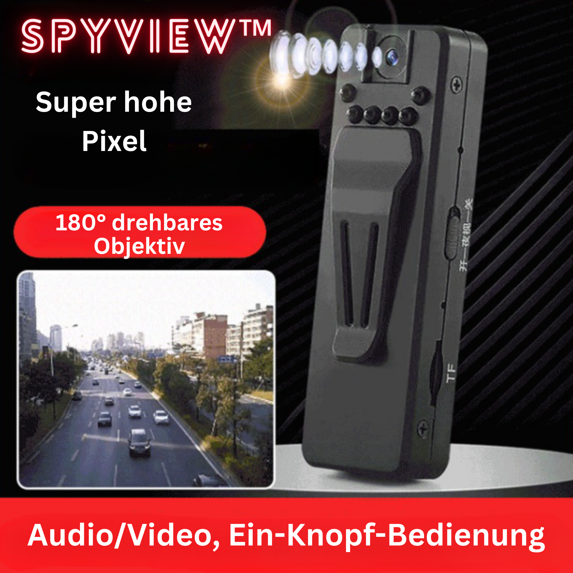 SpyView™️ I Tragbarer Videokamerarekorder