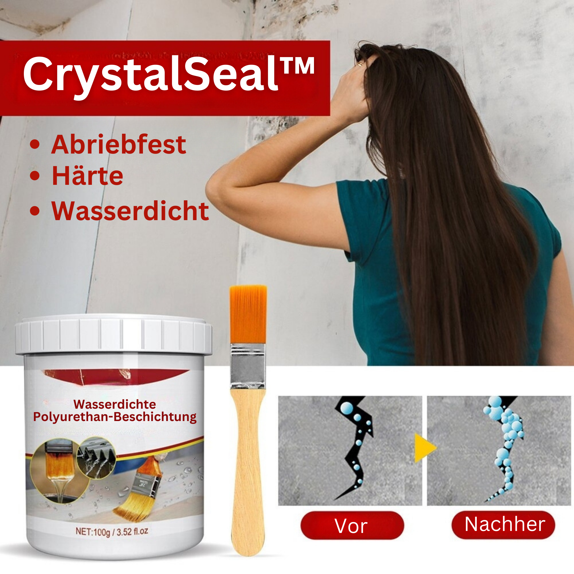 CrystalSeal™️ I Wasserdichte Polyurethan-Beschichtung