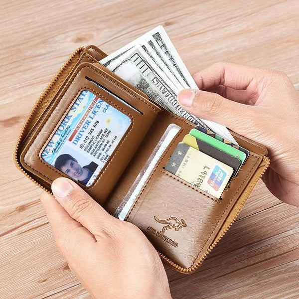 SecureCard™️ I RFID-PU-Leder-Geldbörse