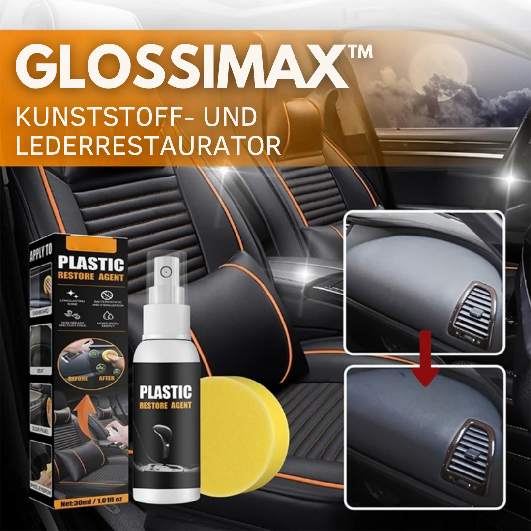 GlossiMax™ - Kunststoff- und Lederrestaurator (1+1 GRATIS)