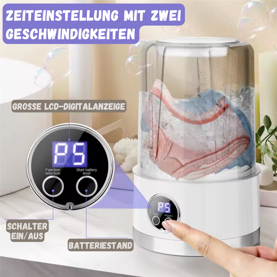 TurboTide™ - Tragbare Mini-Waschmaschine