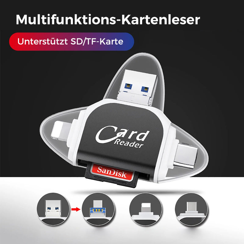 QuadPro™ 4 in 1 universeller SD-TF-Kartenleser