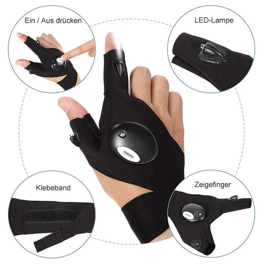 FlashGrip™ LED-Beleuchtungshandschuhe mit