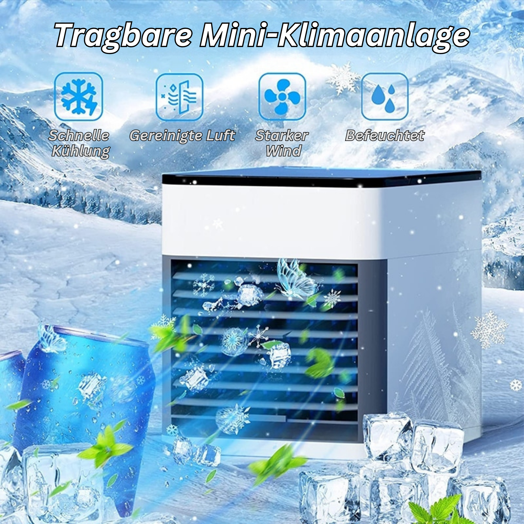CoolBlast™️ I Tragbare Mini-Klimaanlage