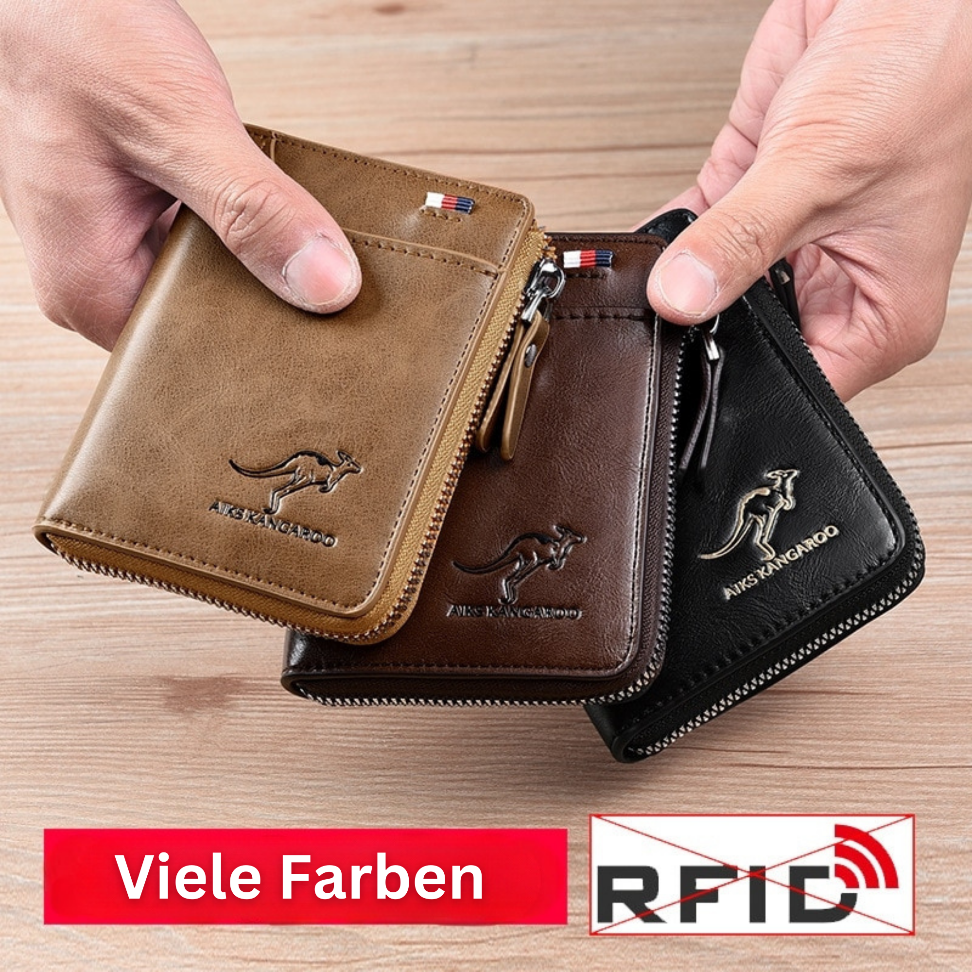 SecureCard™️ I RFID-PU-Leder-Geldbörse
