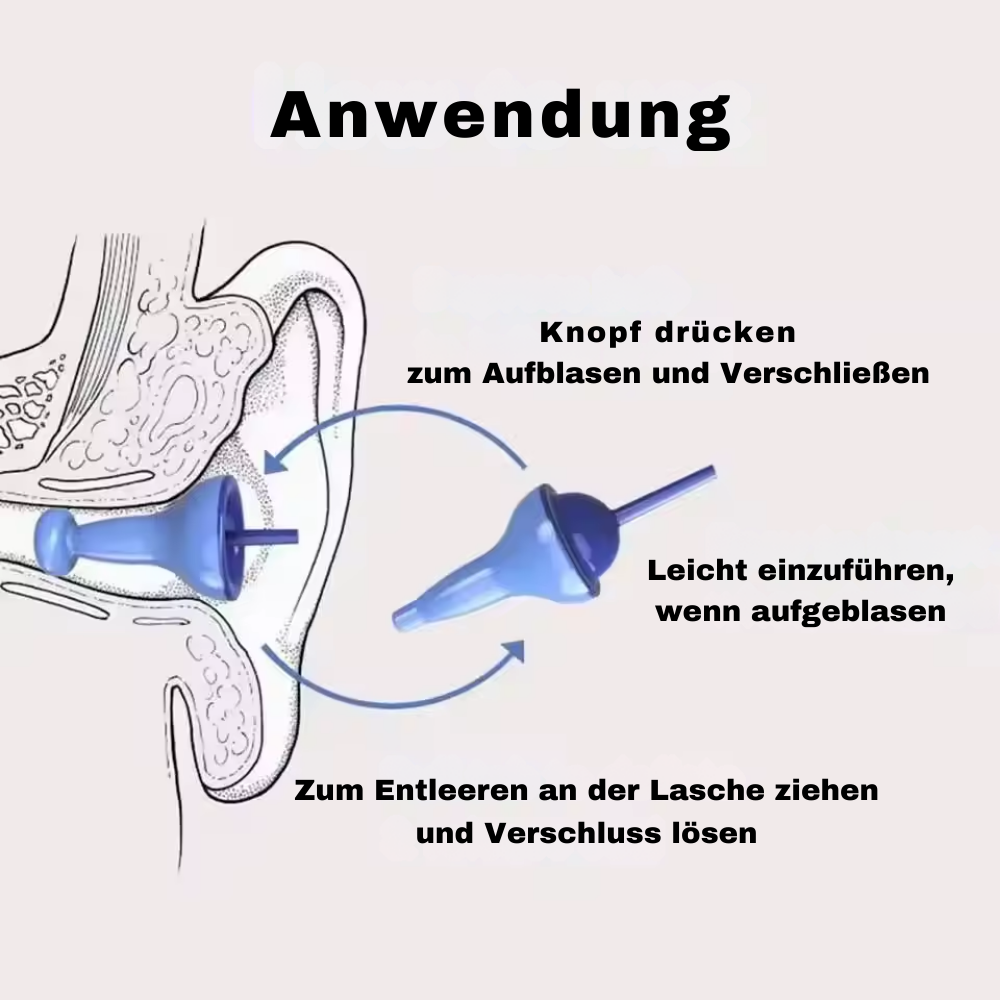 AirQuiet™ - Aufblasbare Silikon-Ohrstöpsel (2+2 GRATIS)