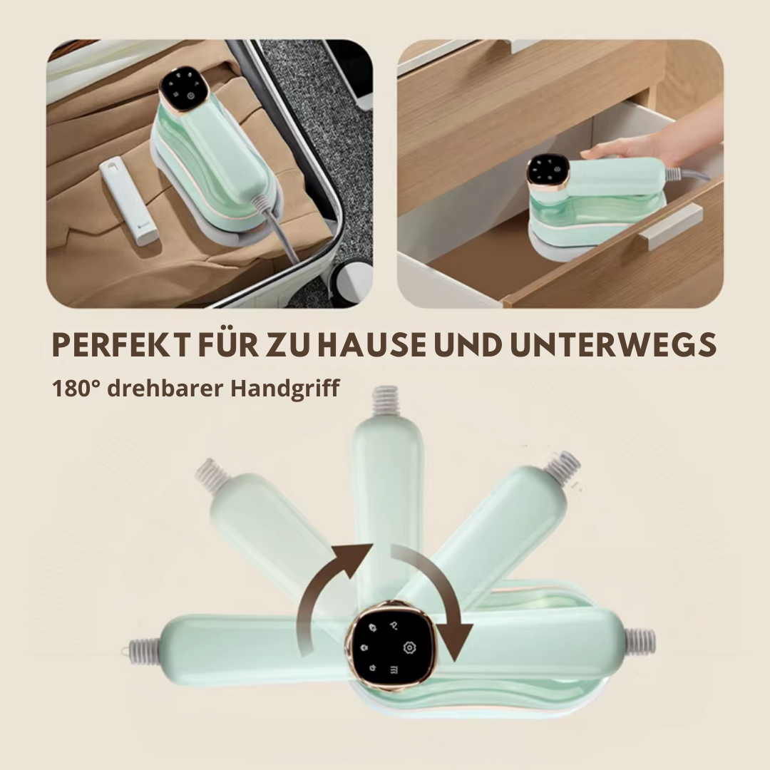 PressGo™ | Tragbarer Mini-Bekleidungsdampfer