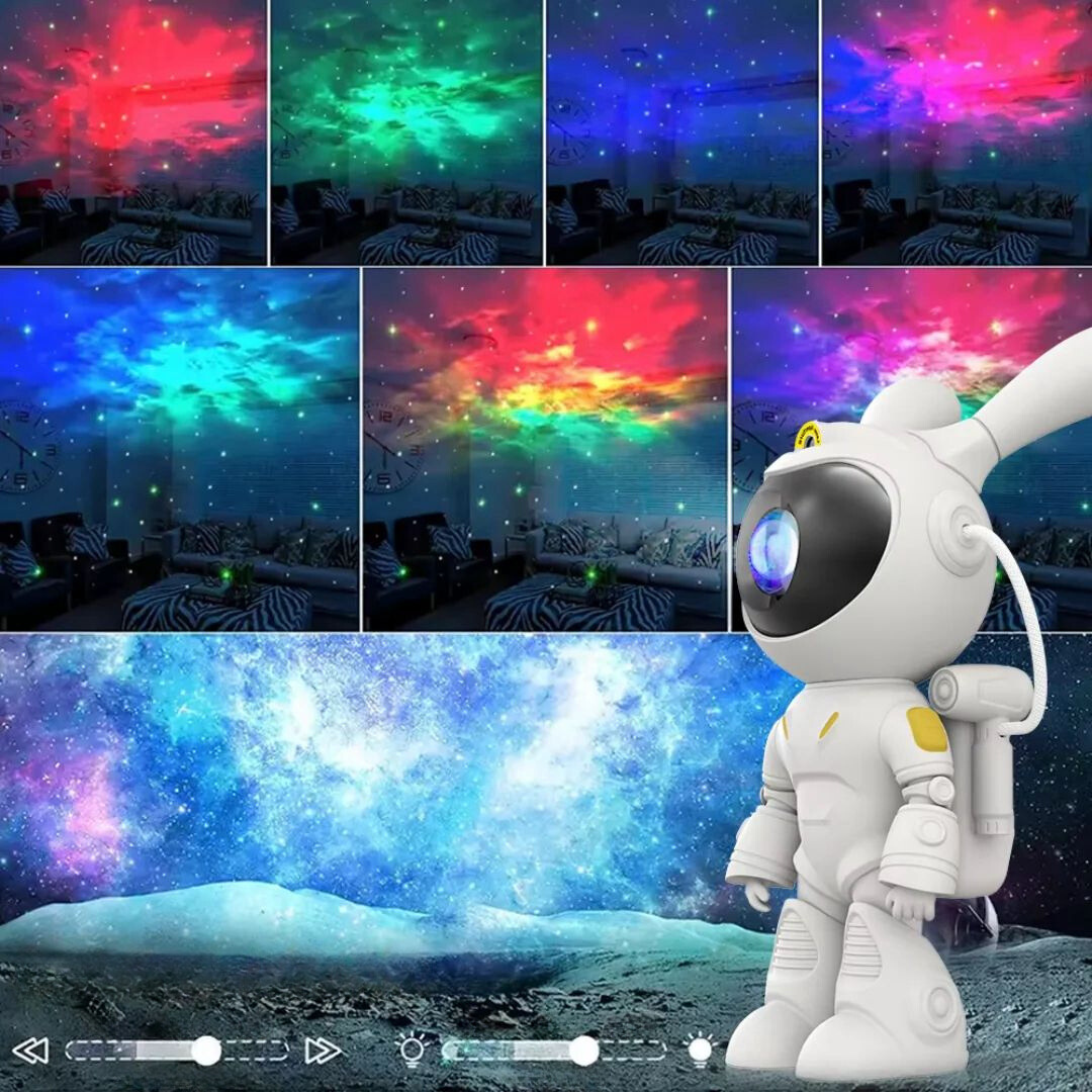GalaxyHop™ - Galaxie Stern Astronaut Projektor Licht