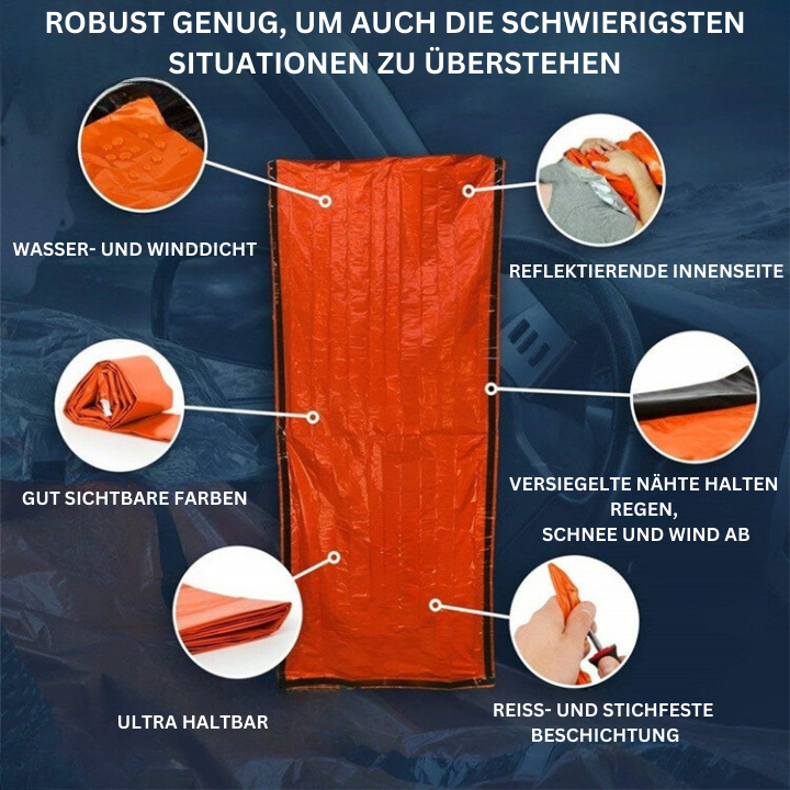 SecureNap™ | Wasserdichter Notfall-Schlafsack (1+1 GRATIS)
