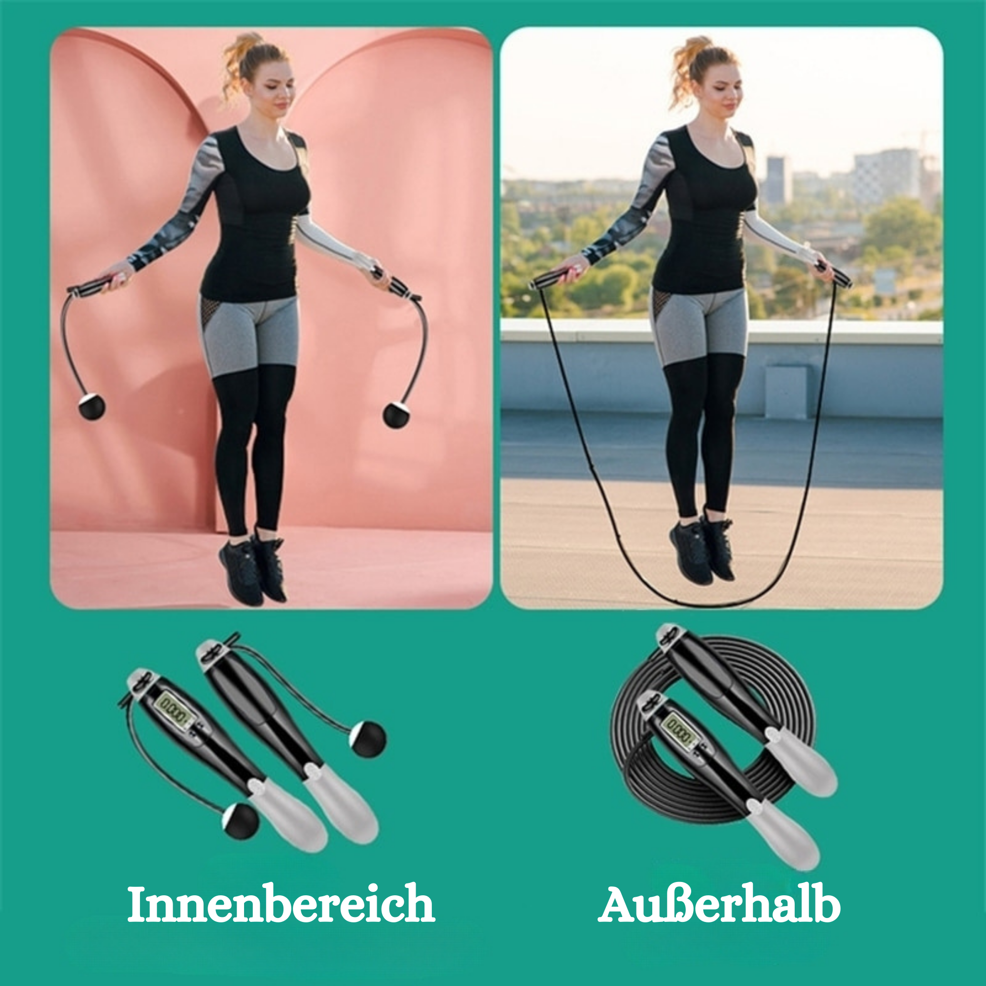 FitRope™️ I Digitales Springseil