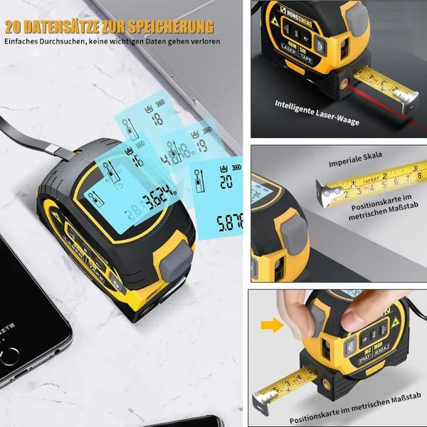 MeasurePro™ | 3-in-1-Laser-Entfernungsmesser