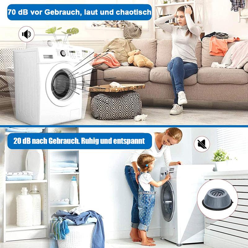 VibrStop™ Anti-Vibrations-Waschmaschinenstütze (4er-Satz)