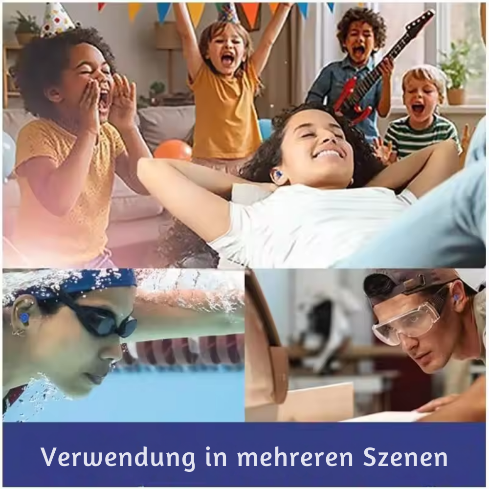 AirQuiet™ - Aufblasbare Silikon-Ohrstöpsel (2+2 GRATIS)