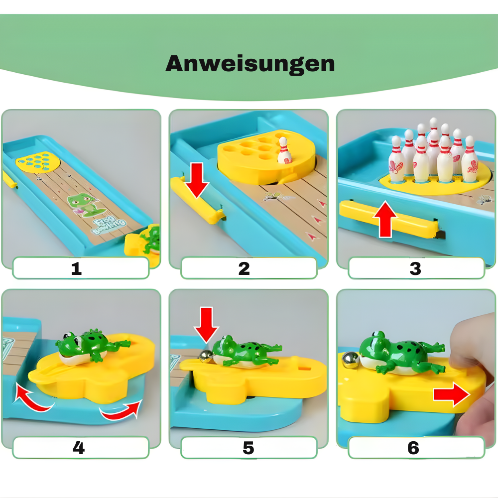 Rollibbit™ - Mini Tisch Bowling Spiel