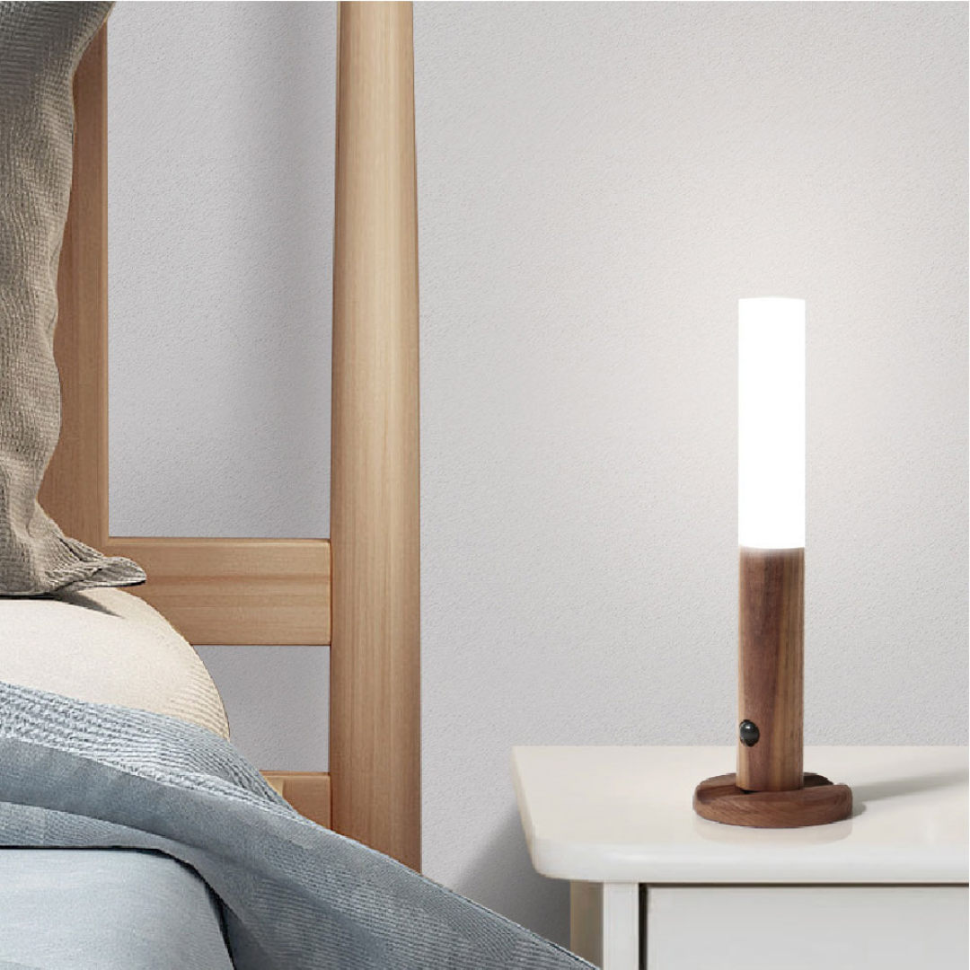 GlowLite™ Magnetische LED-Leuchte aus Holz