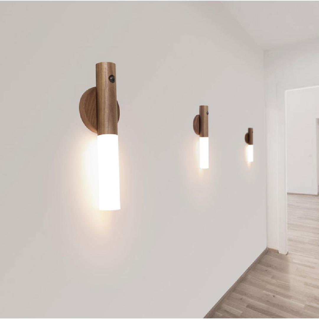 GlowLite™ Magnetische LED-Leuchte aus Holz