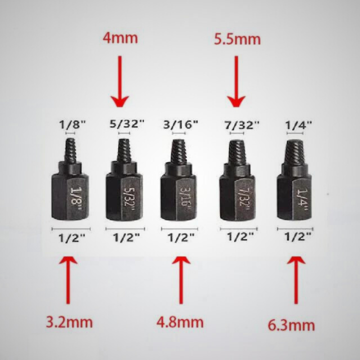 ProExtractor™️ | Beschädigter Schraubenausdreher-Satz