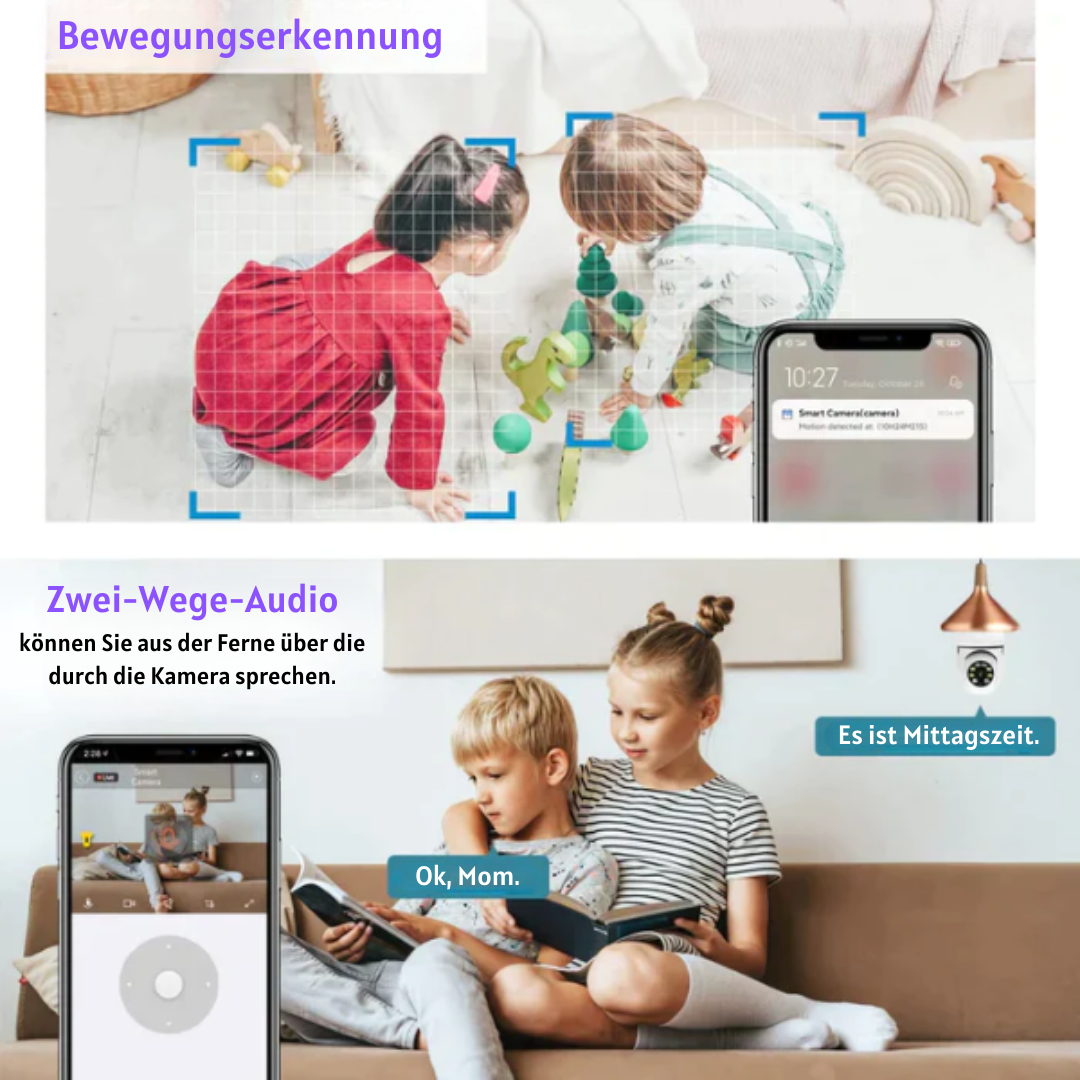 IntelliVue™ Sicherheitskamera-Glühbirne