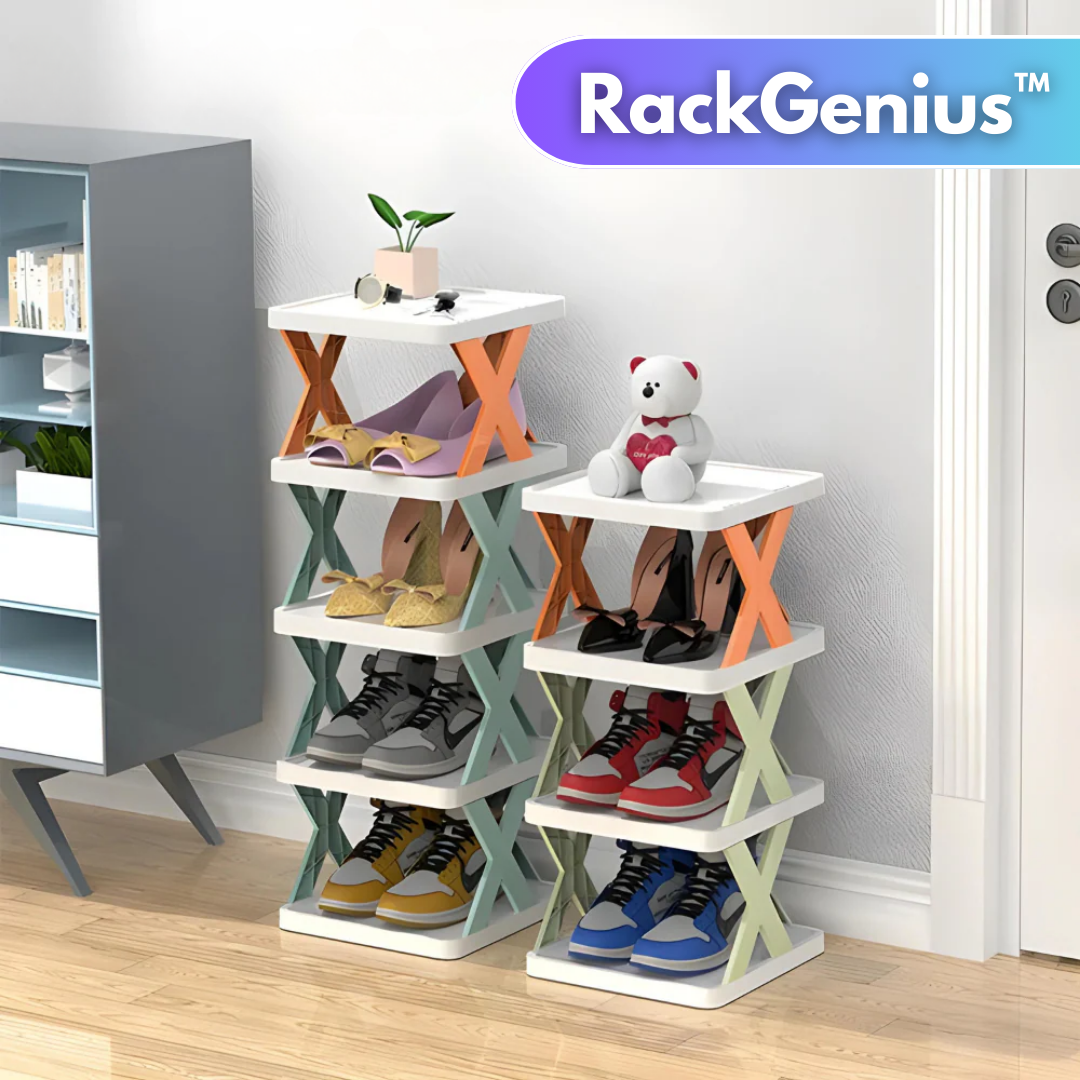RackGenius™ - Mehrlagiges Schuhregal