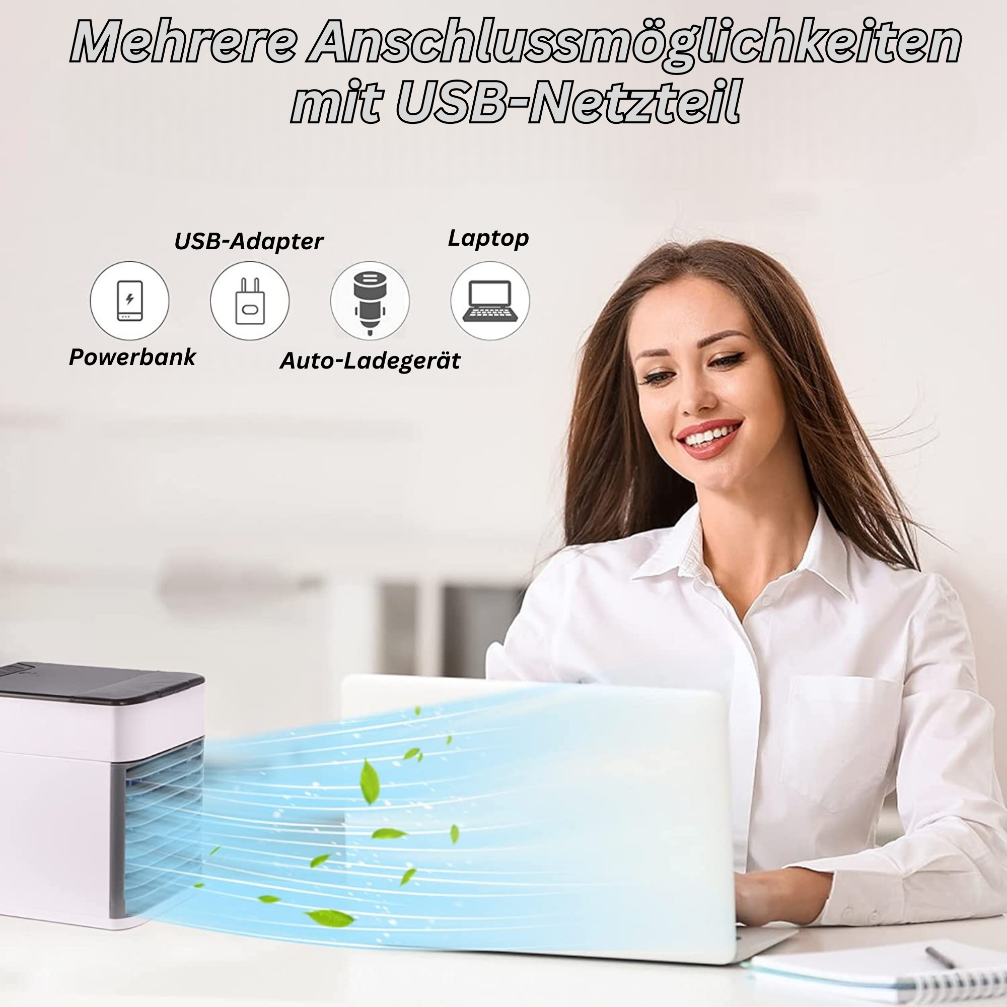 CoolBlast™️ I Tragbare Mini-Klimaanlage