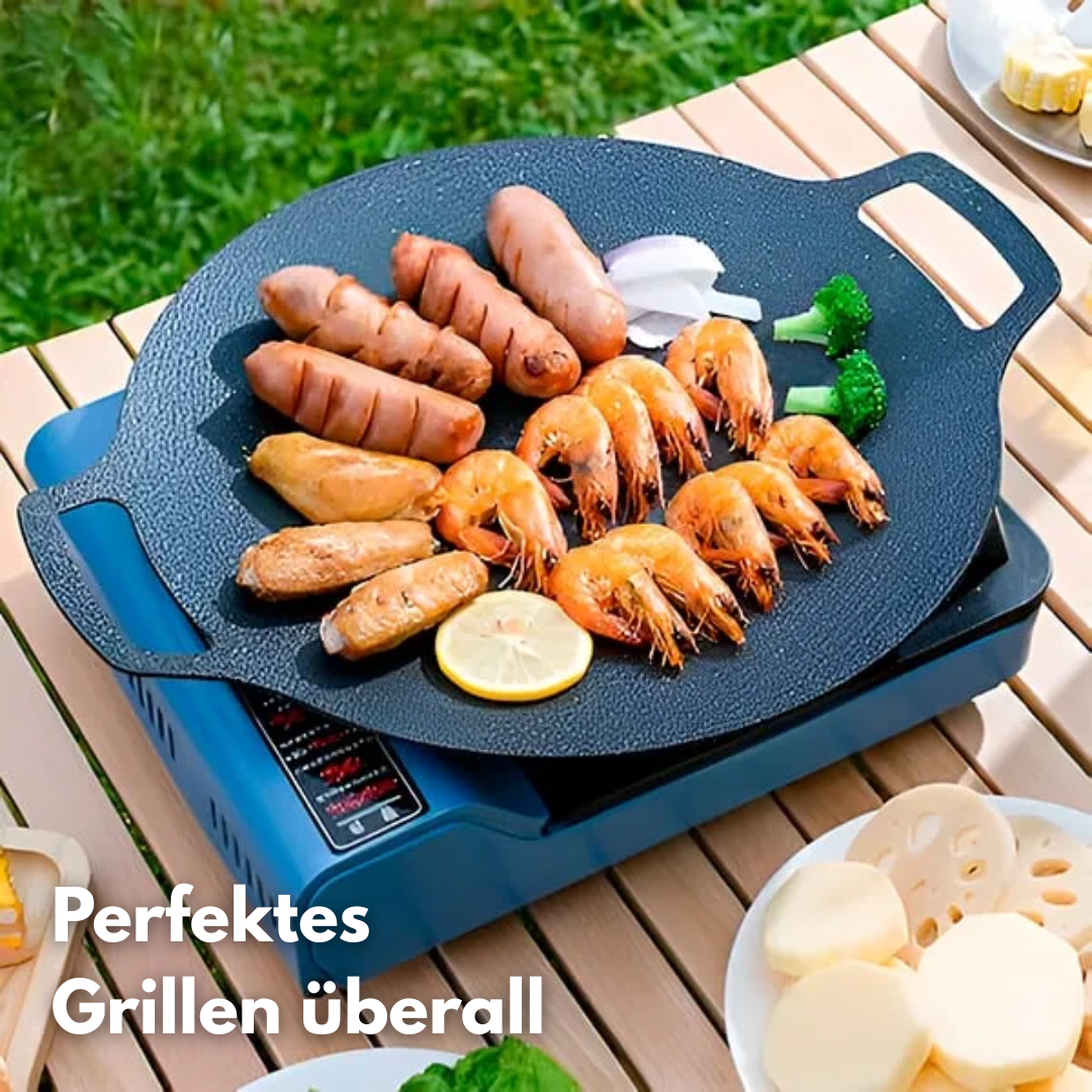 SizzleNest™ - Koreanische runde Grillpfanne