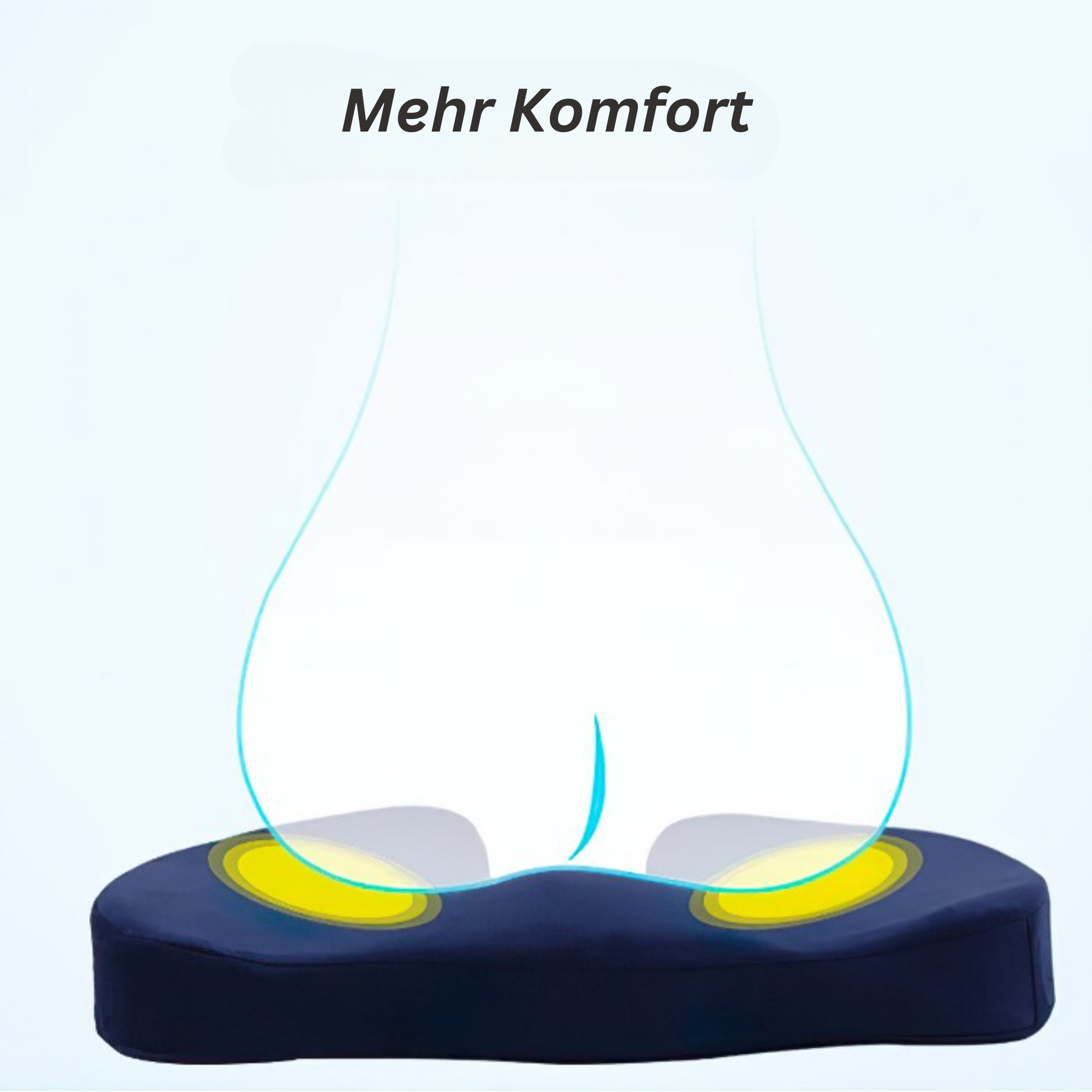 OrthoFoam™️ I Sitzkissen aus Memory-Schaumstoff