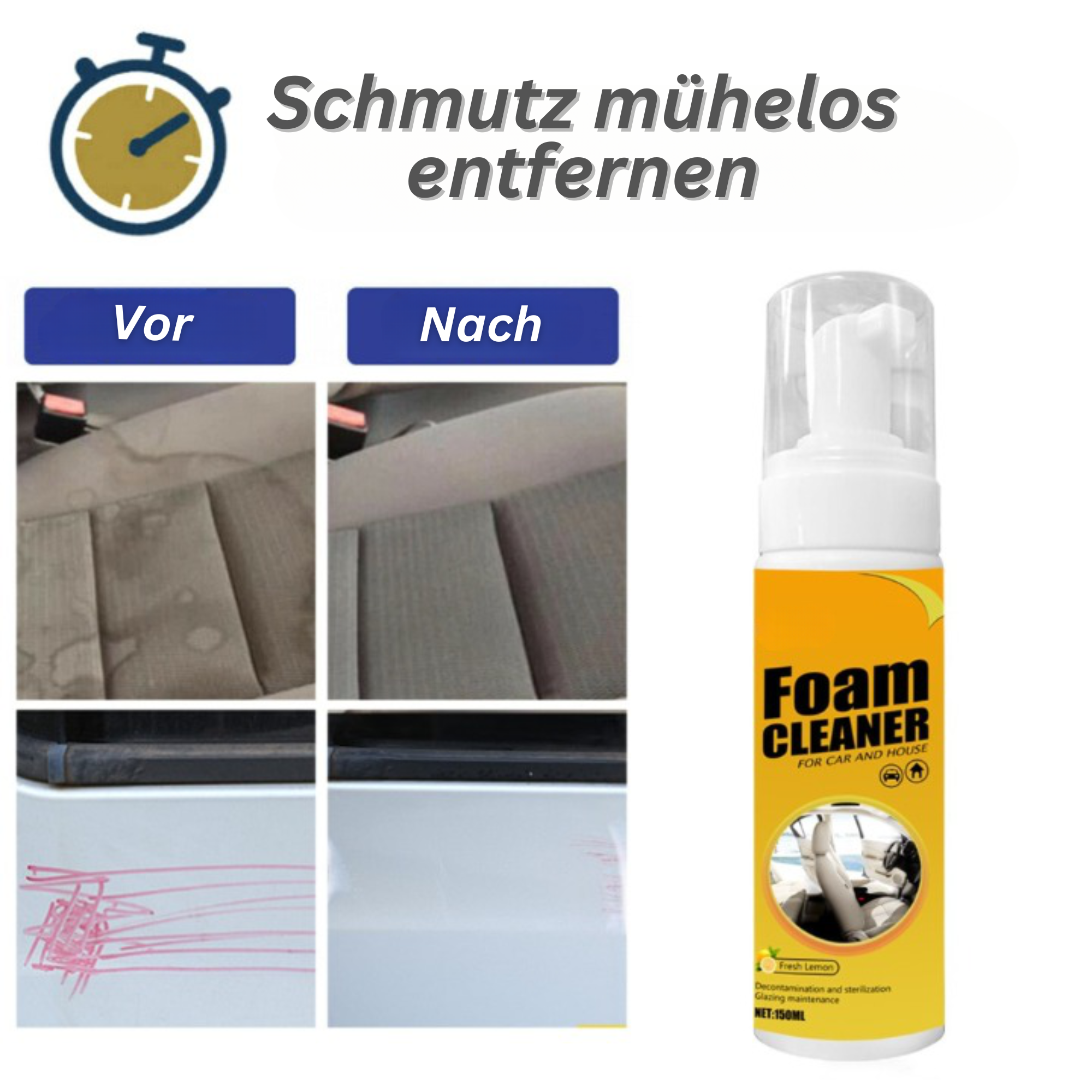 CleanX™️ I Reinigungsspray auf Schaumbasis