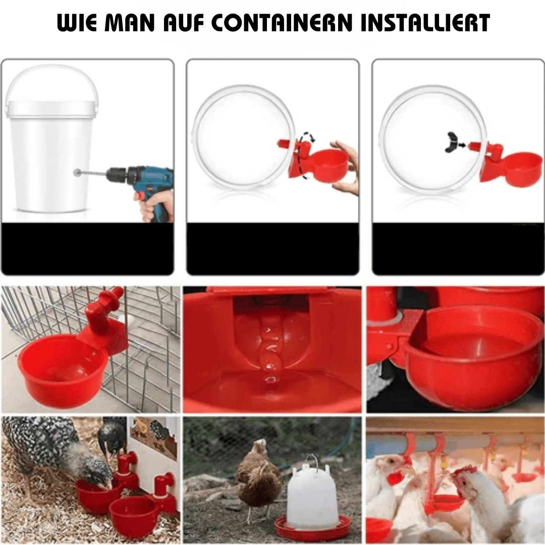 HenCluck™ Automatische Hühner-Tränkebecher (5+5 GRATIS)