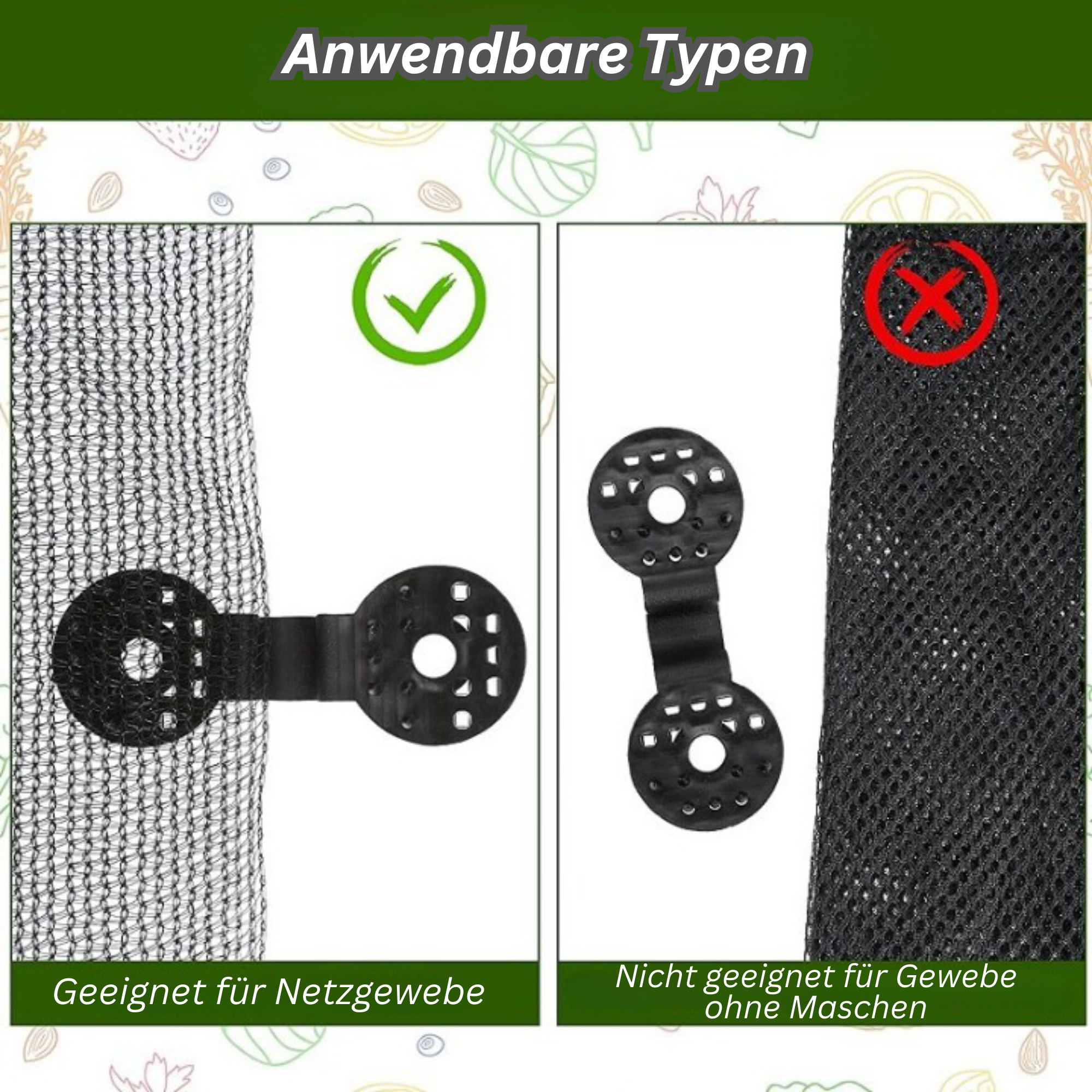 SunClip™ I Kunststoffklammer für Schattentuch (1+1 Satz GRATIS)