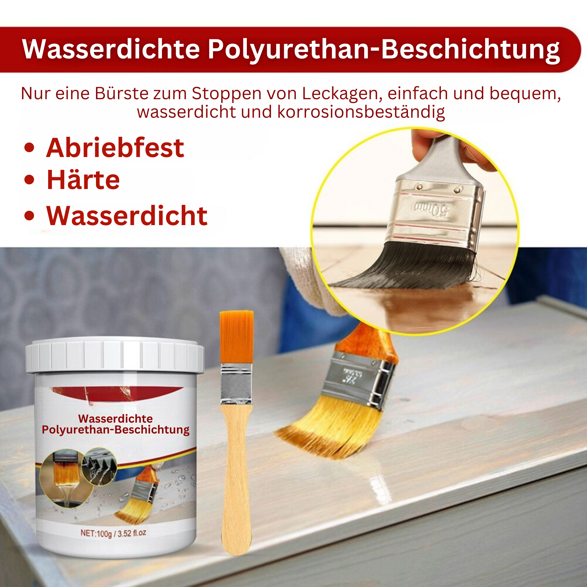 CrystalSeal™️ I Wasserdichte Polyurethan-Beschichtung