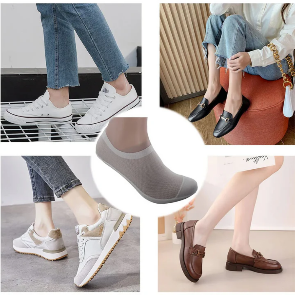 CottonGrip™ - Mesh unsichtbar Socken (3er-Pack)