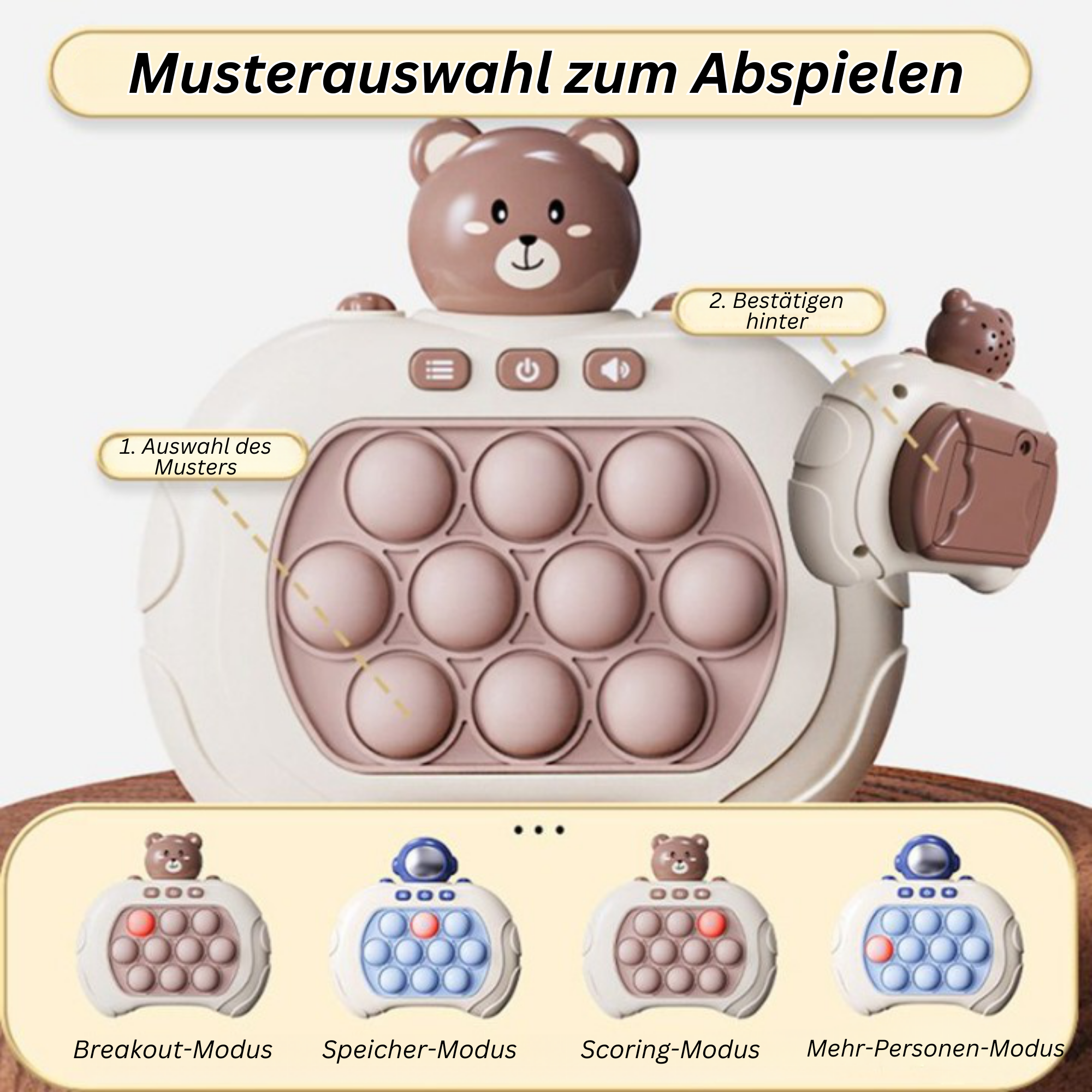 PopPlay™️ I Automatische Pop-Presse Spielzeug