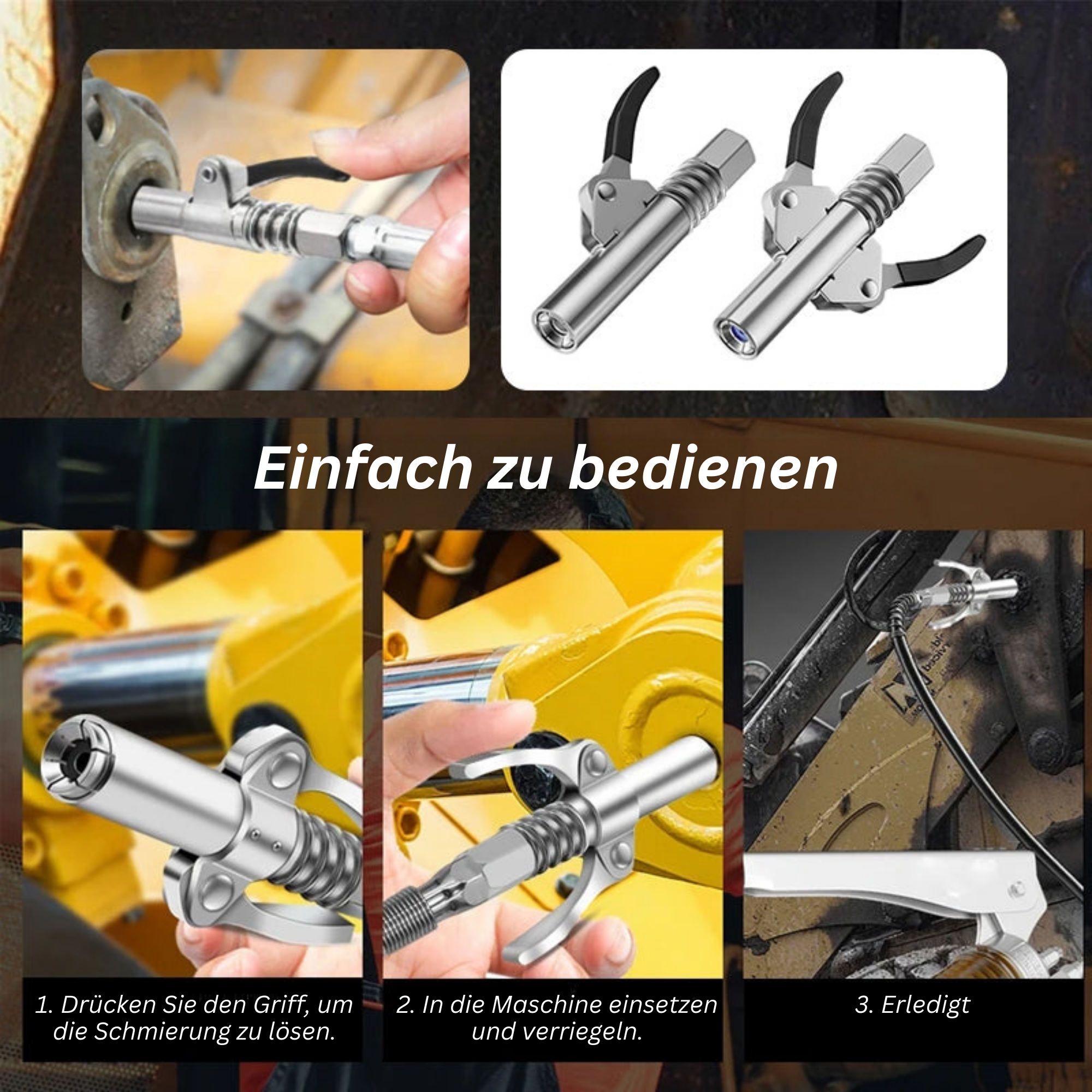 OptiLube™️ I Hochdruck-Fettpressenkupplung