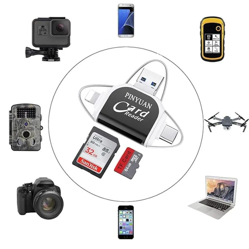 QuadPro™ 4 in 1 universeller SD-TF-Kartenleser