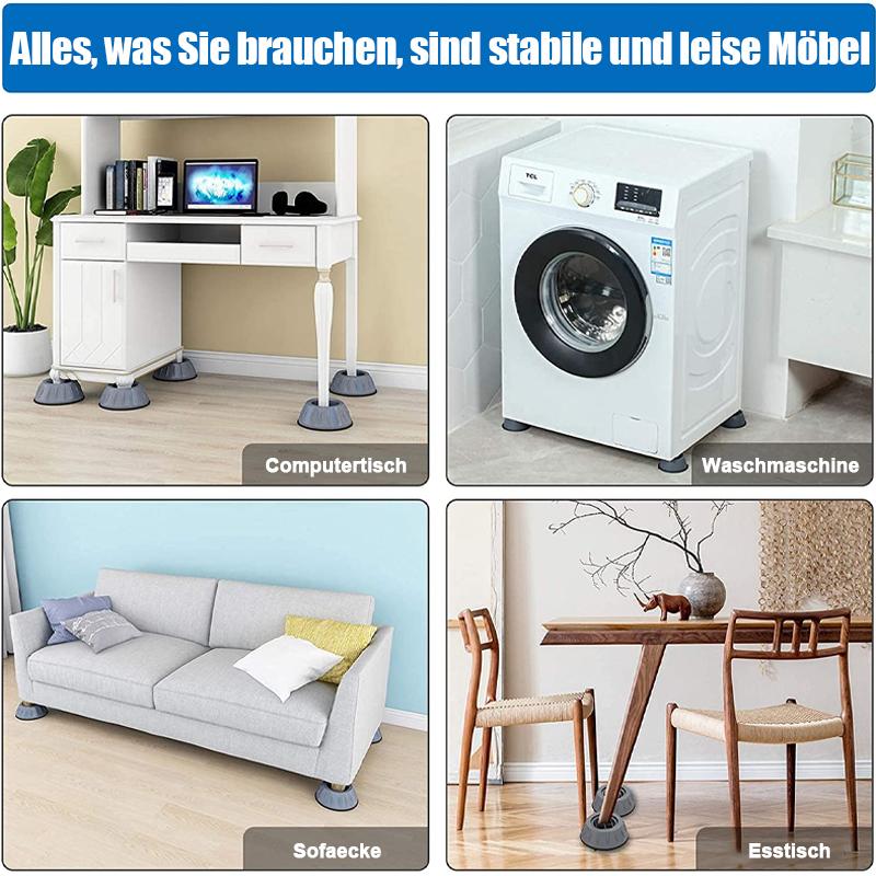 VibrStop™ Anti-Vibrations-Waschmaschinenstütze (4er-Satz)