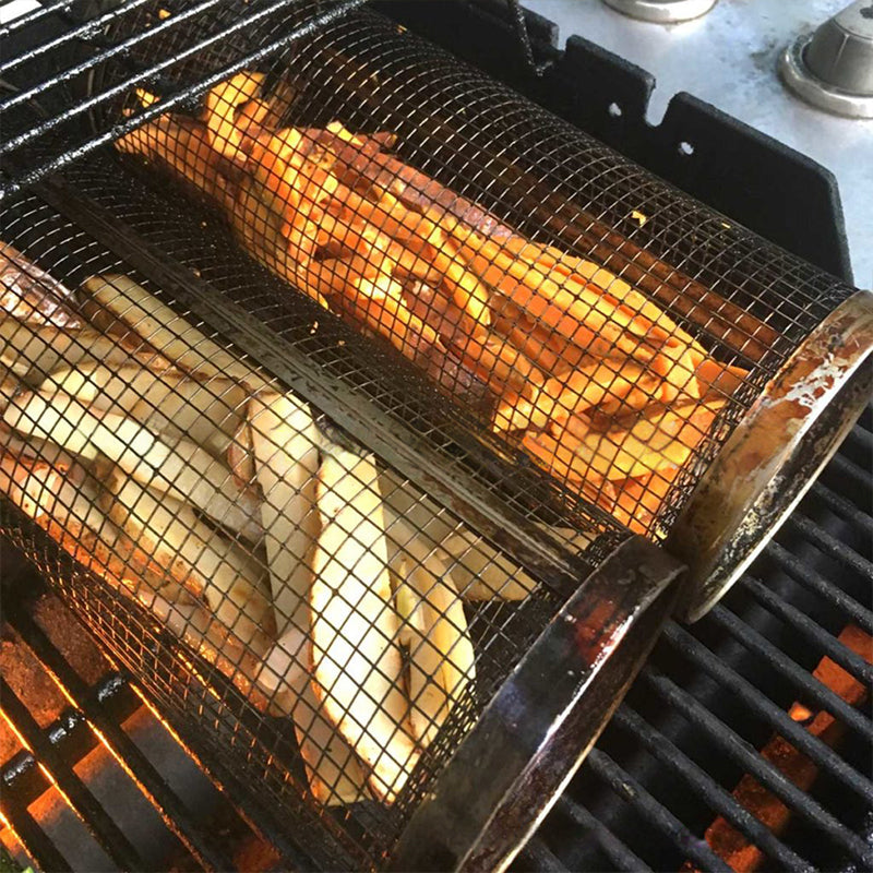 RollGrill™ - Rollender Grillkorb (2 Stück)