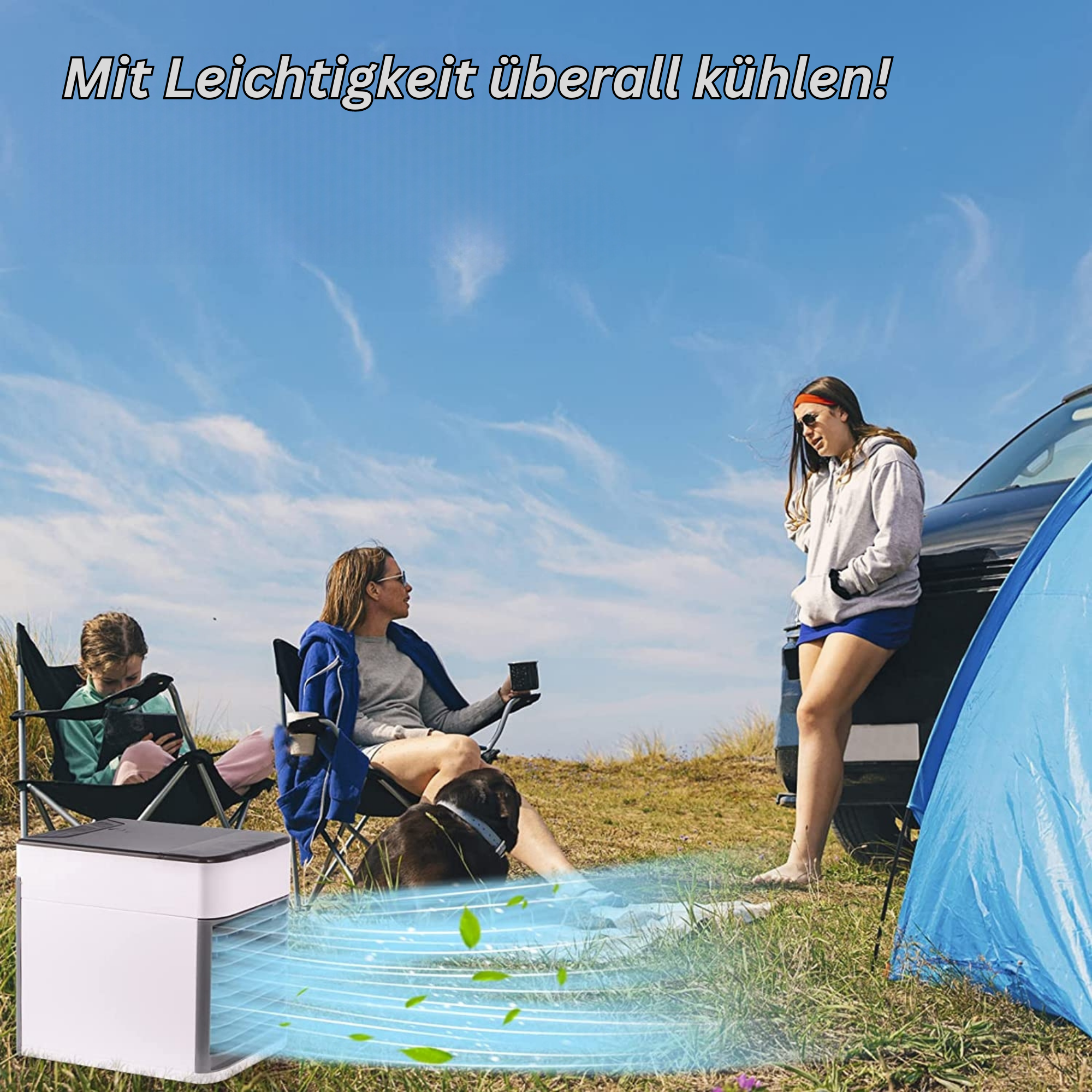CoolBlast™️ I Tragbare Mini-Klimaanlage