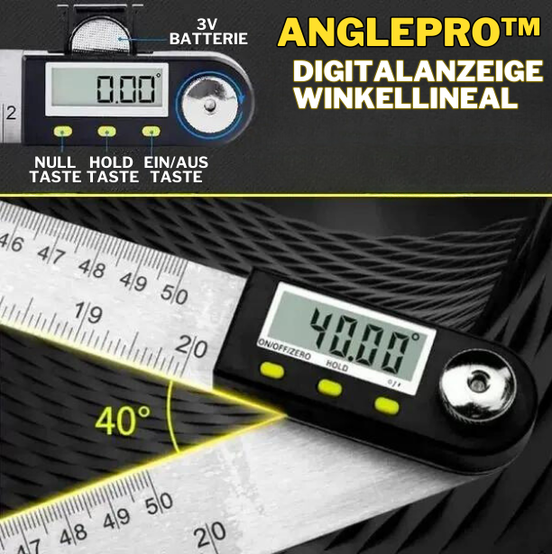 AnglePro™ | Digitalanzeige Winkellineal