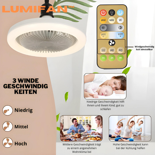 LumiFan™ - Ventilator mit Beleuchtung