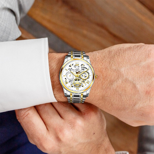 JaegerLux™ - Luxuriöse Edelstahl-Uhr