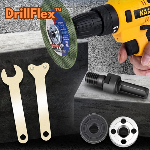 DrillFlex™ - Multifunktionale Bohrmaschinen-Adapter Set