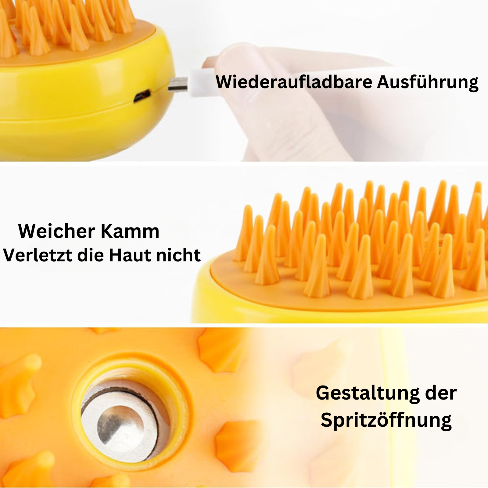 PetPure Spa™ - Aufladbare Dampf-Haustierbürste (1+1 GRATIS)
