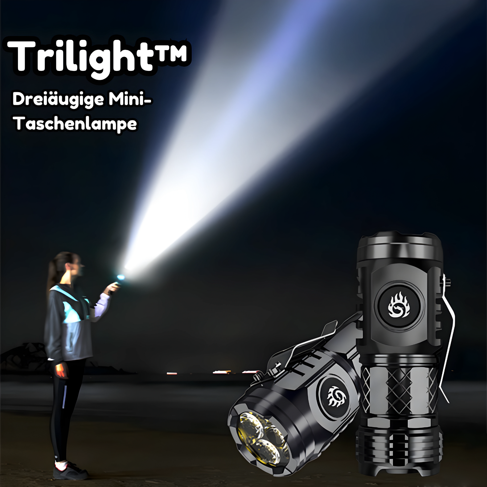 Trilight™ - Dreiäugige Mini-Taschenlampe