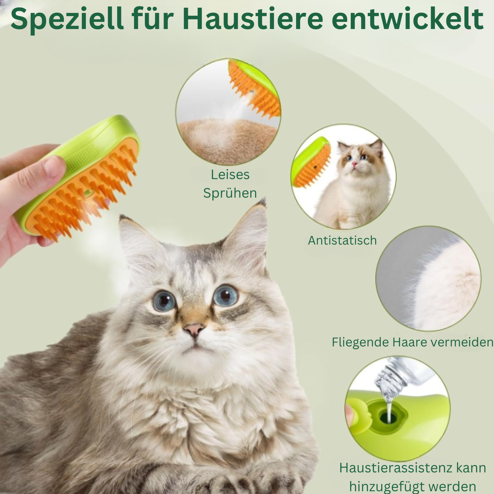 PetPure Spa™ - Aufladbare Dampf-Haustierbürste (1+1 GRATIS)